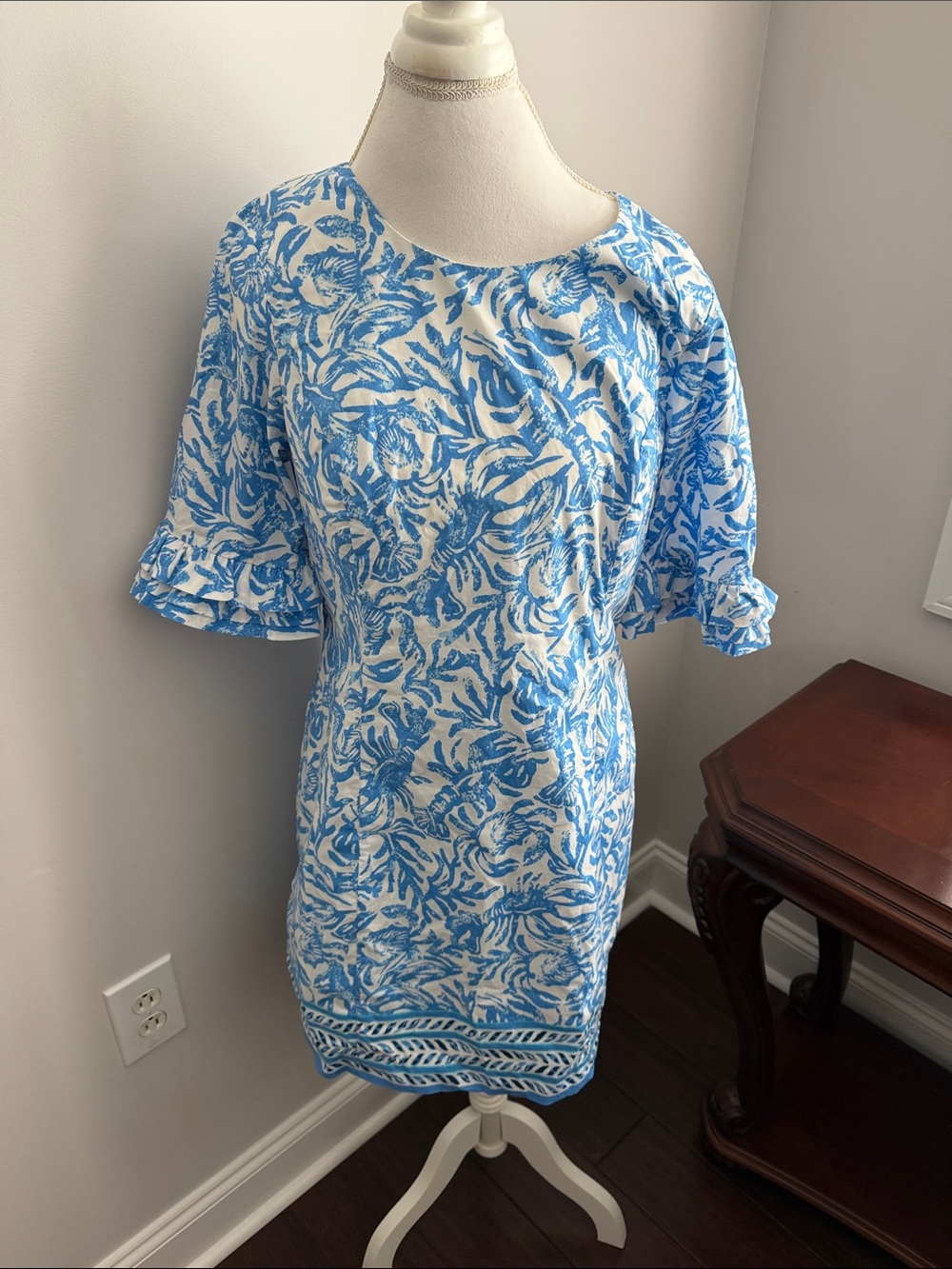 Lili Pulitzer Blue Floral Shift Dress - Women